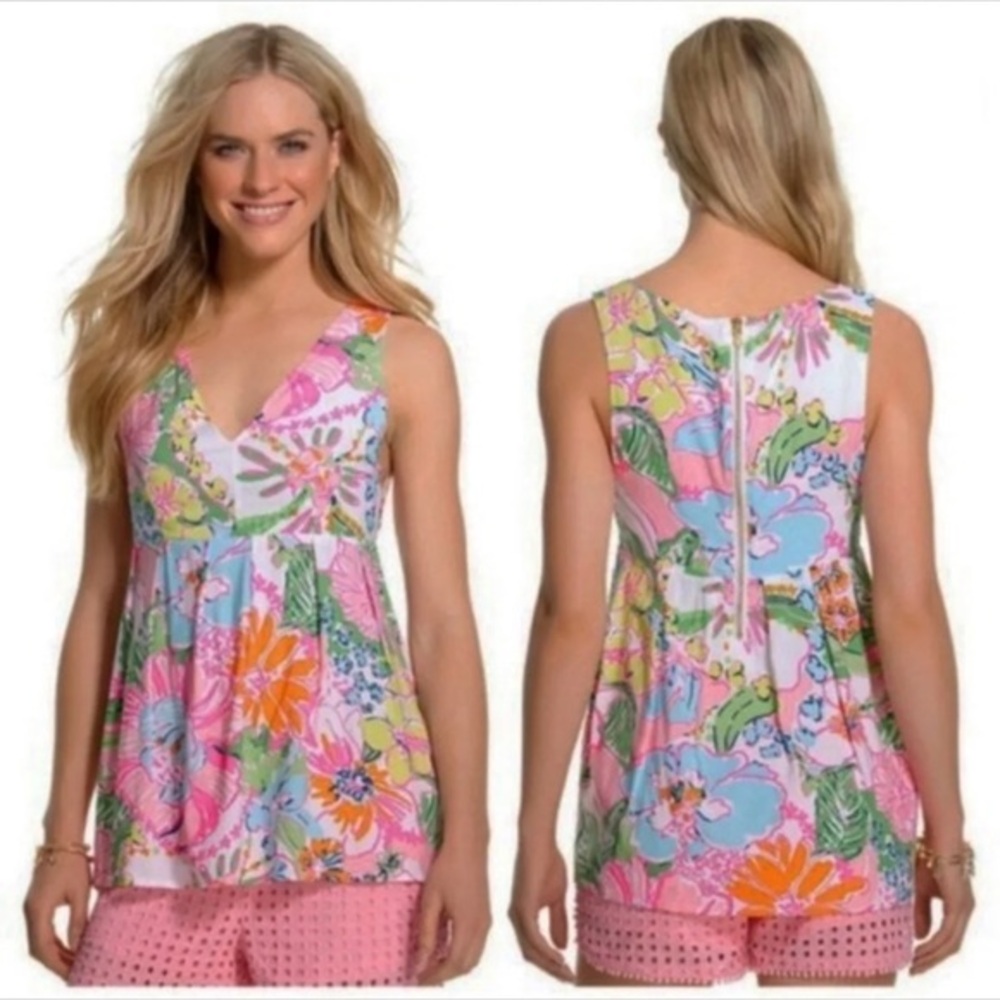 Lilly Pulitzer Noisey Posey Top | Size Small